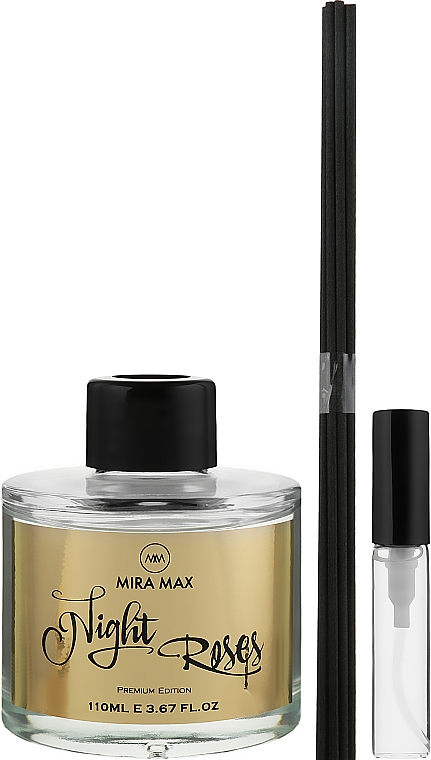 Аромадиффузор + тестер - Mira Max Night Roses Fragrance Diffuser With Reeds Premium Edition — фото N2