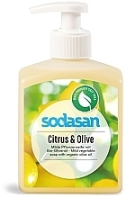 Жидкое мыло "Citrus-Olive" бактерицидное - Sodasan Citrus And Olive Liquid Soap — фото N1