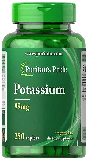 Харчова добавка "Калій" - Puritan's Pride Potassium 99mg — фото N1