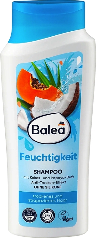 Зволожувальний шампунь для волосся з кокосом - Balea Shampoo Feuchtigkeit
