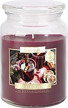 Ароматическая премиум-свеча в банке "Глинтвейн" - Bispol Premium Line Scented Candle Mulled Wine — фото N1