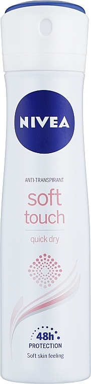 Дезодорант-антиперспірант спрей - NIVEA Soft Touch Quick Dry 48H Anti-Perspirant Spray — фото N1