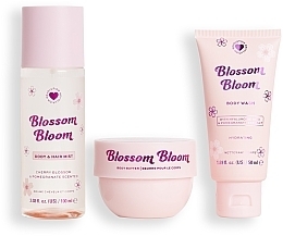 Набір - I Heart Revolution Blossom Bloom Hydrating Set (sh/gel/50ml+b/cr/68g+b/mist/100ml) — фото N2