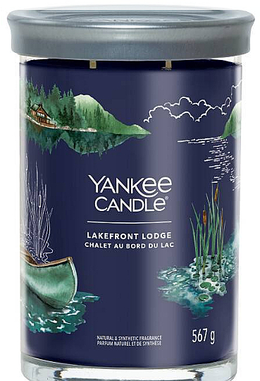 Ароматическая свеча в стакане "Lakefront Lodge", 2 фитиля - Yankee Candle Singnature — фото N1