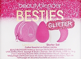 Духи, Парфюмерия, косметика Набор - Beautyblender Glittet Starter Set (sponge/1pcs + soap/16g + cleans/mat/1pcs + bag)