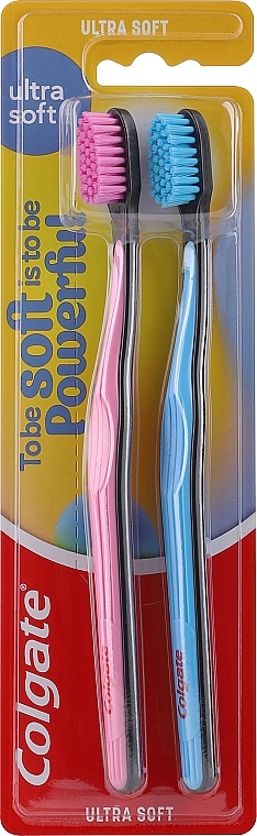 Набор ультрамягких зубных щеток, 2 шт., дизайн 1 - Colgate Ultra Soft — фото N2