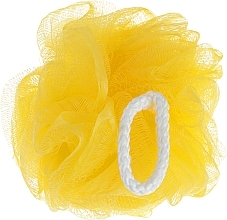 Мочалка для душу, BSS-91, "Бантик", жовта - Beauty LUXURY — фото N1