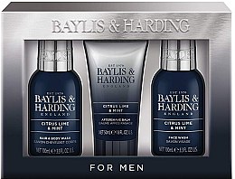 Духи, Парфюмерия, косметика Набор - Baylis & Harding Citrus Lime & Mint (b/wash/100ml + a/s/balm/50ml + wash/100ml)