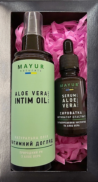 Набор "Уход с Алое Вера" - Мayur (ser/30ml + oil/120ml)  — фото N1