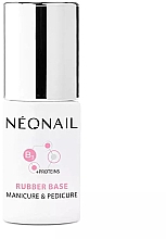 Каучукова база - NeoNail Professional +Proteins Rubber Base Manicure & Pedicure — фото N1