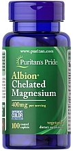 Дієтична добавка "Магній" - Puritan's Pride Albion Chelated Magnesium 400mg — фото N1