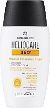 Сонцезахисний мінеральний крем-флюїд SPF50 для чутливої шкіри - Heliocare 360º Mineral Tolerance Fluid SPF50 — фото N1
