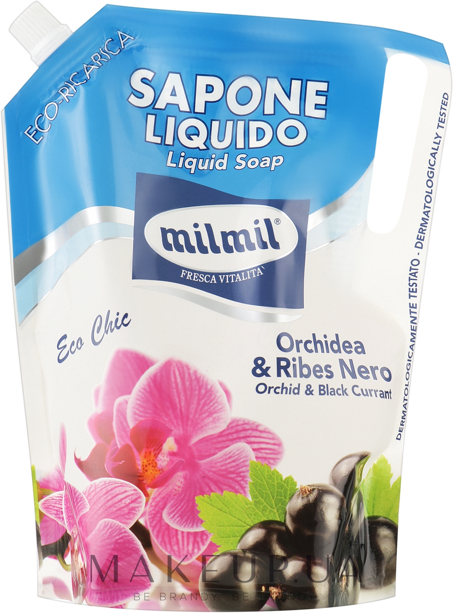 Жидкое мыло для рук - Mil Mil Liquid Soap Orchidea + Black Currant (запасной блок) — фото 900ml