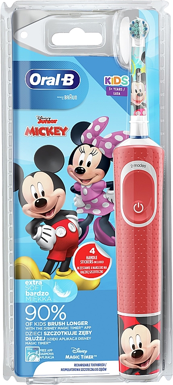 Электрическая зубная щетка "Микки Маус" - Oral-B Braun Kids Mickey — фото N1
