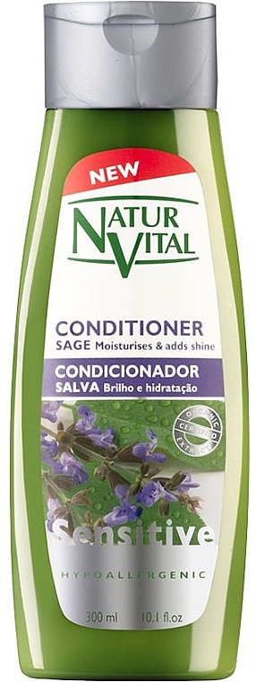 Кондиционер для чувствительной кожи головы с шалфеем - Natur Vital Sensitive Conditioner — фото N1