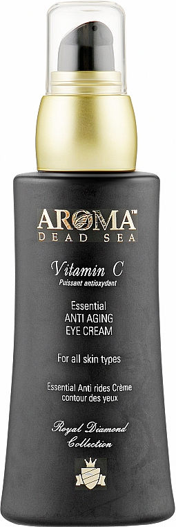 Крем для кожи вокруг глаз с витамином С - Aroma Dead Sea Vitamin C Essential Anti Aging Eye Cream