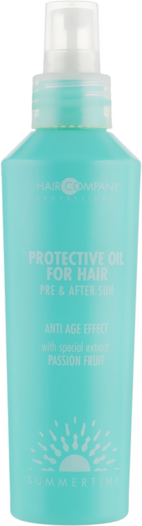 Защитное масло для волос до и после загара - Hair Company Summertime Protective Oil — фото N1