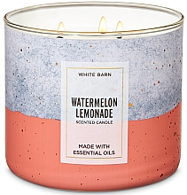 Парфумерія, косметика Bath And Body Works White Barn Watermelon Lemonade 3-Wick Candle - Парфумована свічка