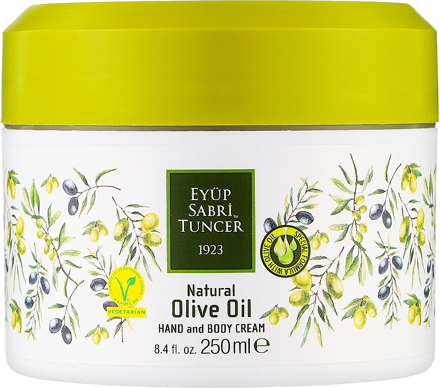 Парфюмированный крем для рук и тела с оливковым маслом и маслом ши - Eyup Sabri Tuncer Olive Oil Cream — фото N2