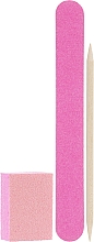Парфумерія, косметика Набір одноразовий для манікюру 120/120, рожевий - Kodi Professional