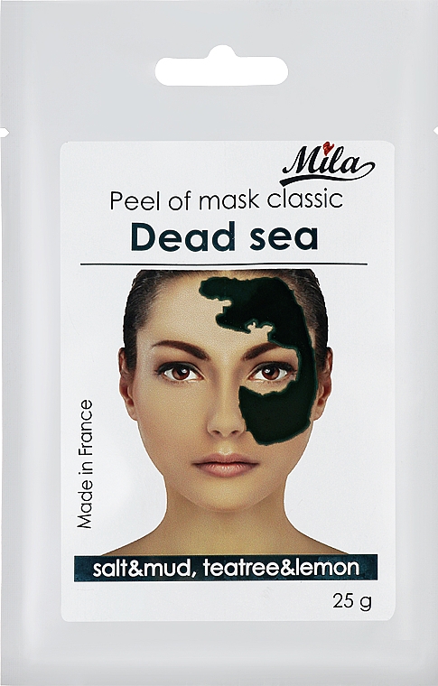 Маска альгінітна класична порошкова "Мертве море" - Mila Mask Peel Off Dead Sea — фото N1