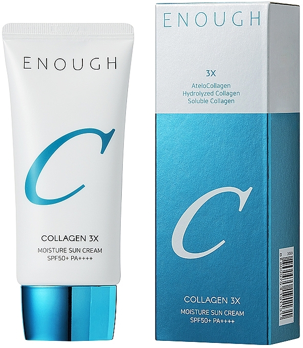 УЦЕНКА Увлажняющий солнцезащитный крем с коллагеном - Enough Collagen Moisture Sun Cream SPF50+ PA+++ * — фото N1