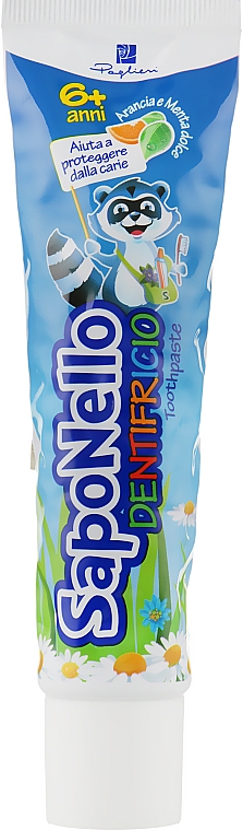 Зубная паста для детей "Апельсин и сладкая мята" - SapoNello Toothpaste