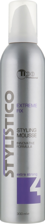 Мус для волосся екстра сильної фіксації - Tico Professional Stylistico Extreme Fix Hair Mousse — фото N1