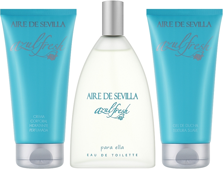 УЦІНКА Instituto Espanol Aire De Sevilla Azul Fresh - Набір (edt/150ml + sh/gel/150ml + b/cr/150ml) * — фото N2