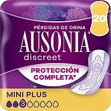 Парфумерія, косметика Мініпрокладки урологічні, 20 шт. - Ausonia Discreet Mini Plus