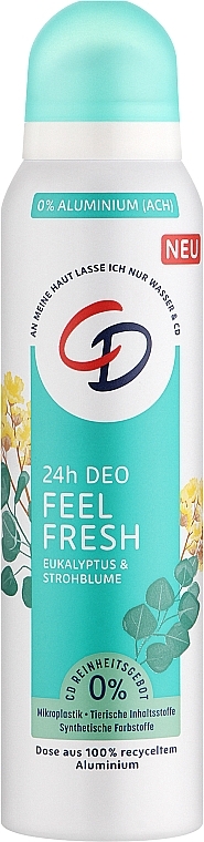 Дезодорант-спрей "Відчуйте свіжість" - CD 24h Deo Feel Fresh — фото N1