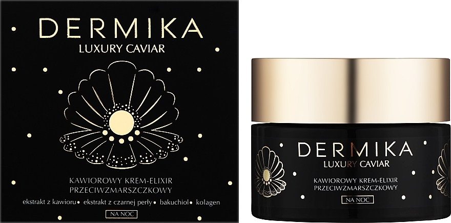 Нічний крем-еліксир проти зморщок - Dermika Luxury Caviar Cream Elixir — фото N2