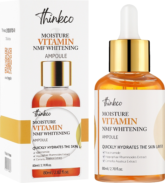 Сироватка-антиоксидант з вітаміном для шкіри обличчя - Thinkco Moisture Vitamin NMF Whitening Ampoule — фото N2