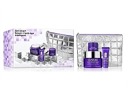 Набор - Clinique Get Smart Set (serum/10ml + cr/50ml + eye/cr/5ml + pouch) — фото N1