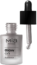 Духи, Парфюмерия, косметика Жидкий хайлайтер для лица - Mia Makeup Glow On Illuminator