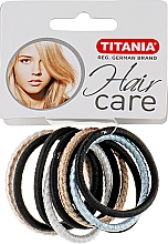 Еластичний затискач для волосся, 9 см, різнокольорові - Titania Hair Care — фото N1