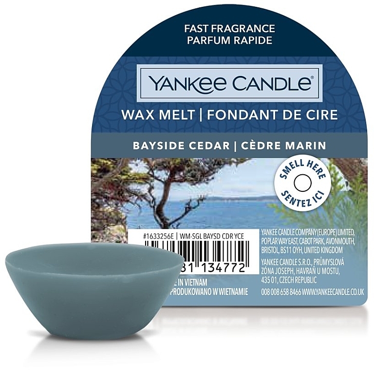 Ароматичний віск - Yankee Candle Wax Melt Bayside Cedar — фото N1