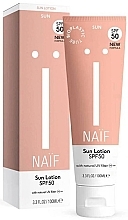 Духи, Парфюмерия, косметика Солнцезащитный лосьон для тела - Naif Sun Lotion SPF50