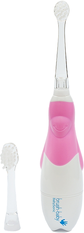 Звуковая зубная щетка, 0-3 лет, розовая - Brush-Baby BabySonic Pro Electric Toothbrush — фото N2