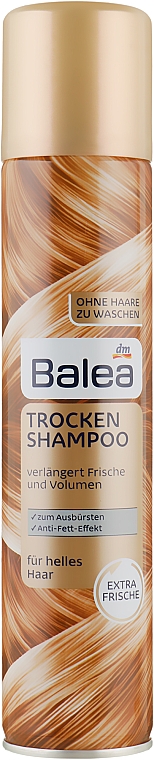 Сухой шампунь для светлых волос - Balea Trockenshampoo Blond — фото N2