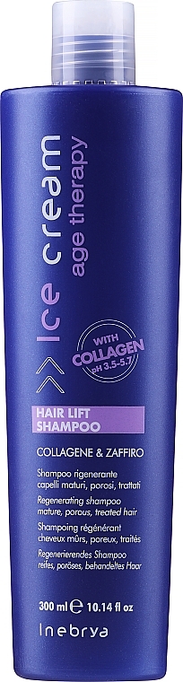 Регенерирующий шампунь для зрелых и пористых волос - Inebrya Ice Cream Age Therapy Hair Lift Shampoo — фото N5