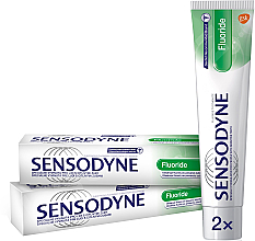 Парфумерія, косметика Набір - Sensodyne Fluoride (toothpaste/2х75ml)