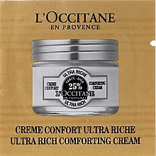 Духи, Парфюмерия, косметика Ультра-питательный крем для лица - L'Occitane Shea Butter Ultra Rich Comforting Cream (пробник)