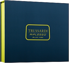 Trussardi Riflesso Blue Vibe - Набор (edt/50ml + sh/gel/100ml) — фото N1