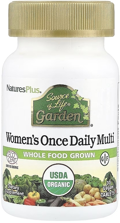 Мультивитамины для женщин - NaturesPlus Source of Life Garden Women's Once Daily Multi — фото N1