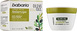 Нічний крем проти зморщок з олією оливи - Babaria Anti-Wrinkle Face Cream Night with Olive Oil — фото N2