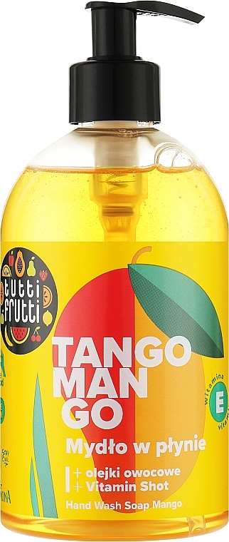 Жидкое мыло "Персик и манго" - Farmona Tutti Frutti Hand Wash Soap — фото N1
