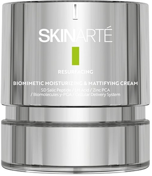 Биомиметический увлажняющий и матирующий крем для лица - Skinarte Resurfacing Biomimetic Moisturizing & Mattifying Cream — фото N1