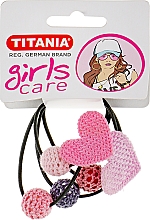 Духи, Парфюмерия, косметика Резинка для волос "Сердце и шарики" - Titania Girls Care 8164