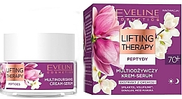 Парфумерія, косметика Мультиживильний крем-сироватка для обличчя - Eveline Lifting Therapy Peptidy 70+